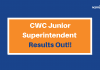 CWC Junior Sup Results