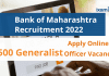 Bank of Maharashtra Recruitment 2022: Apply Online for 500 Posts