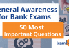 General Awareness for Bank Exams