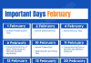 Important Days of February 2024