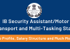 Job Profile ans Sakary Structure of the IB security assistant/ Motor Transport and Multi tasking Staff, IB SA/MT and MTS
