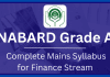 NABARd Grade A Mains Syllabus