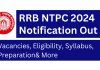 RRB NTPC Notification 2024 Out! Vacancies, Eligibility, Syllabus, Preparation& More
