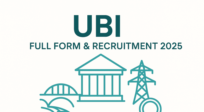 UBI SO full form and recruitment